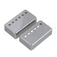 【Wireless】 คู่ Chrome Metal Guitar Humbucker Pickup Set