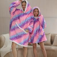 Winter Oversized Hoodie Clothing Mother Daughter Matching Clothes Sweatshirt Giant TV Blanket with Sleeves Pullover Hoody