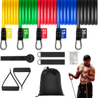 Resistance Bands Set เพาะกาย Home Gym Equipment Professional Weight Training Fitness Elastic Rubber Bands Workout Expander