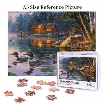 Darrell Bush Early Reflections Wooden Jigsaw Puzzle 500 Pieces Educational Toy Painting Art Decor Decompression toys 500pcs