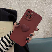 3D Love เคสโทรศัพท์แบบที่มีของของเหลวซิลิโคนนิ่มรูปหัวใจสำหรับ Huawei P50E P50 P40 P30 P20 Pro Lite ปกแบบเรียบง่าย4G 5G