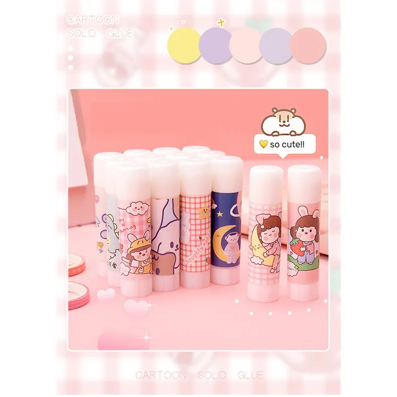 Wholesale Cartoon Solid Glue High Viscosity Diy Solid Glue Stick