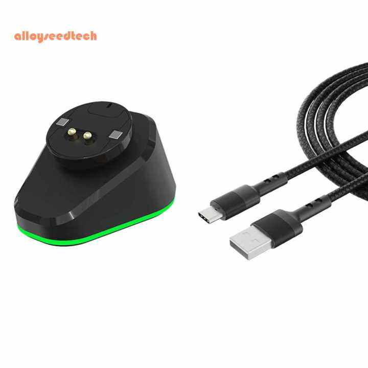 Wireless Mouse Charger RGB Mouse Charging Dock with 2m TypeC Cable for