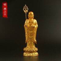 ❧ Ksitigarbha Bodhisattva Jiuhua statue resin crafts auspicious ornaments