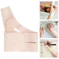 Corrector Thumb Wrist Compression Sleeve Elastic Thumb Brace ปรับความกระชับลดการบวม Trigger Finger Support