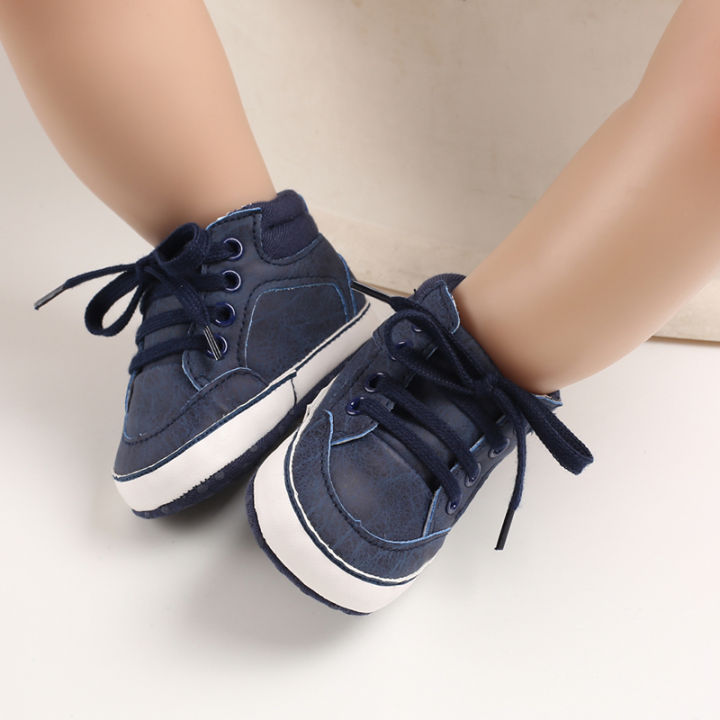 ใหม่รองเท้ารองเท้าเด็กเด็กผู้ชายทารกแรกเกิดเดินสบาย-รองเท้าเด็กรองเท้าเด็กระบายอากาศพื้นรองเท้าทำจากผ้าฝ้าย-pu-สำหรับคลาน
