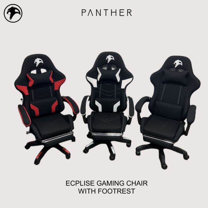 Panther Gaming Chair Panther Eclipse Series with footrest FABRIC Lazada PH