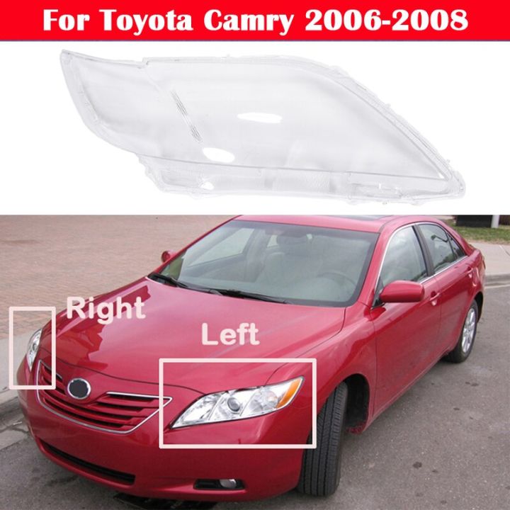 หลอดไฟหน้าใสสำหรับรถยนต์โตโยต้าแคมรี่2006-2007-2008ไฟหน้าด้านขวาฝาปิดเลนส์