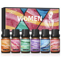 HIQILI Fragrance Oils Set-Women Theme TOP 6 Gift Set Use for Aromatpy,Diffuser,Humidifier,Candles Car,Home,ho,Travel