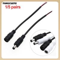 FANGCU272 1/5คู่เชื่อมต่อ5.5X2.1Mm ชาย + หญิงปลั๊กหัวเสียบสายเคเบิลเต้าเสียบไฟ DC