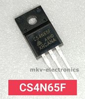 (2ตัว) CS4N65F , 4N65 , MOSFET N-CH 4A 650V TO-220FP