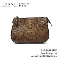 Prang Crocodile Leather Cross Body Lady Bag กระเป๋าสตรี กระเป๋าสะพายข้าง หนังจระเข้ C-LB-0359H/K-P