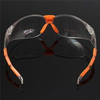 ซื้อ 1 แถม 1 แว่นกันลม แว่นกันฝุ่น กระจกกันยูวี เลนส์ใส เบา แว่นดั้งสีส้ม