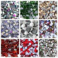 SS6-SS30 41Colors Crystal AB Better DMC Hot Fix RhinestonesGlass Strass Hotfix Iron On Rhinestones Sewing amp; Fabric Decorations