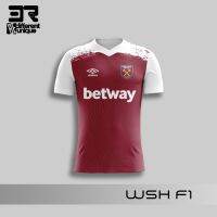 คุณภาพสูง เสื้อกีฬาแขนสั้น ลายทีมฟุตบอล WSH F1 WEST HamJersey FOOTBALL JERSEY FOOTBALL สําหรับเด็ก และผู้ใหญ่