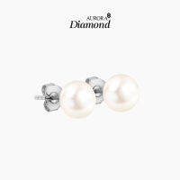 Aurora Diamond ต่างหูมุกแท้ Stunning Pearl ตัวเรือนเงินแท้ 92.5%