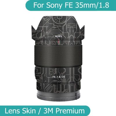 สติกเกอร์เลนส์กล้องถ่ายรูป SEL35F18F ห่อฟิล์มป้องกันรูปลอกสกินสำหรับโซนี FE 35 F1.8 35มม. 1.8 Fe35mm Fe35mm/1.8