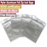 【CW】 20 pcs Large Size Mylar Aluminum Zip lock Food Storage Smell Proof BagsFood Pouches Width From 18cm to 38cm