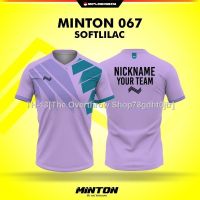 ∈☸卐 PRIA [Children Adults] MINTON Shirt 067 SOFTLILAC MINTON Shirt BADMINTON T-Shirt Volleyball IMPORT PINGPONG JERSEY ORIGINAL PREMIUM T-Shirt Men Women Boys Girls Kids