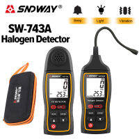 SNDWAY เครื่องตรวจจับฮาโลเจน SW-743A เครื่องปรับอากาศระบบทำความเย็นตรวจจับเครื่องมือ CO เครื่องตรวจจับก๊าซที่ติดไฟได้ Teste Sound Light Vibration Alarm