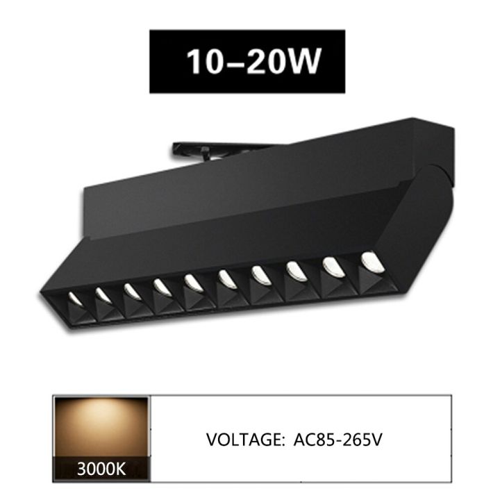 ไฟสปอร์ตไลท์ LED AC85-265V ดวงหรี่แสงได้สำหรับเสื้อผ้ารองเท้าร้านค้าโคมไฟภายในบ้าน20W