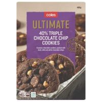 โคลส์คุกกี้ทริปเปิ้ลช็อกโกแลต ออสเตรเลีย COLES Triple Chocolate Cookies ดาร์กช็อกโกแลต ไวทย์ช็อกโกแลต ช็อกโกแลตนม