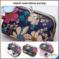 Orna กระเป๋าสตางค์ 3 ช่อง กระเป๋าใส่มือถือ กระเป๋าผ้า คล้องมือ  ladies bag