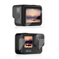 กระจกเทมเปอร์ปกป้องหน้าจอสำหรับ GoPro Hero 9สีดำเลนส์ป้องกันฟิล์มป้องกันสำหรับ GoPro 9กล้องแอคชั่นแคมเมราอุปกรณ์เสริม