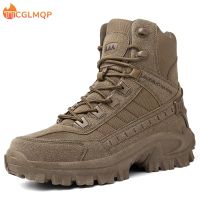 2022 New Winter Footwear Military Tactical Mens Boots Special Force Leather Desert Combat Ankle Boot Army Mens Shoes Plus Size