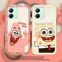 เคสโทรศัพท์ Vivo Y27 5G น่ารักการ์ตูน SpongeBob รูปแบบแพทริคยางนุ่มกันลื่นเคสvivo y27 5g เคสครอบคลุมเต็มรูปแบบการป้องกันฝาครอบโทรศัพท์กล้อง