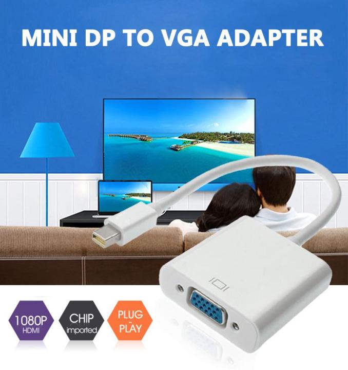 mini-dp-to-vga-สายเคเบิลอะแดปเตอร์-mini-displayport-thunderbolt-to-vga-d-sub-converter-1080-จุดสำหรับ-macbook-pro-air-imac-mac-mini