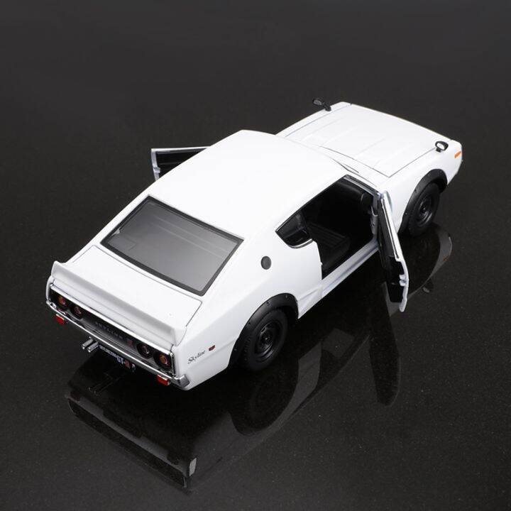 maisto-1-24-nissan-skyline-โลหะผสม2000gt-r-รถขึ้นรูปรถหรูคอลเลกชันโมเดลของเล่นของขวัญ