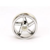 [ชุดแต่งรถบังคับ] TAMIYA 54823 OP.1823 T3-01 Front Wheel (Chrome Plated) ชุดแต่งทามิย่าแท้ rc