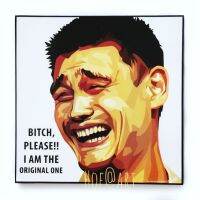 Yao Ming เหยาหมิง Basketball บาสเก็ตบอล รูปภาพ​ติด​ผนัง​ pop art​ พร้อมกรอบและที่แขวน กรอบรูป​​ นักกีฬา ของขวัญ​​ แต่งบ้าน ของสะสม