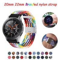 yivdje 20mm 22mm Band for Samsung Galaxy Watch 4 Nylon Braided Solo Loop Strap for Galaxy Watch 4 Classic 42mm 46mm Amazfit gts 2