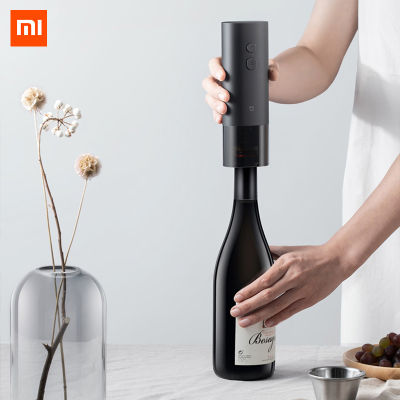 ใหม่ Xiaomi Mijia ที่เปิดไวน์ไฟฟ้าแบตเตอรี่ที่เปิดขวดอัตโนมัติสำหรับไวน์แดงเบียร์ด้วยเครื่องตัดฟอยล์อุปกรณ์ครัว