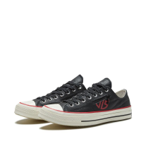 【Genuine authorization】 100% 【Discount】CONVERSE X LAY ZHANG CHUCK 70 - OX - BLACK/WHITE/ENAMEL RED - 167421C - 167421CS0BK