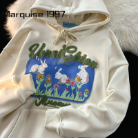 Marquise1997 เสื้อฮู้ด เสื้อแขนยาวอบอุ่น หลวมและสบาย ทันสมัย เท่ สไตล์ น่ารัก WWY23A0PRE 43Z231024