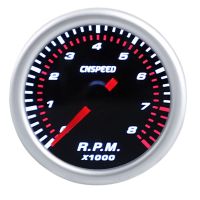 CNSPEED 2Inch 52mm Auto Car Tachometer Tacho Gauge 0-8000 RPM 12V Universal Car Motor White Led Meter Pointer RPM