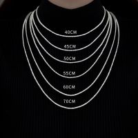 【DT】hot！ 40cm 45cm 50cm 55cm 60cm 70cm 80cm Female Necklace Neck 925 Chain Necklaces Fashion Jewelry