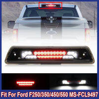 Q LED ไฟเบรกดวงที่สามรถไฟเบรกเพิ่มเติมสำหรับฟอร์ด F-250 F-350 F-450 F-550 1999-2016ไฟท้ายหยุดด้านหลังอุปกรณ์เสริมในรถยนต์