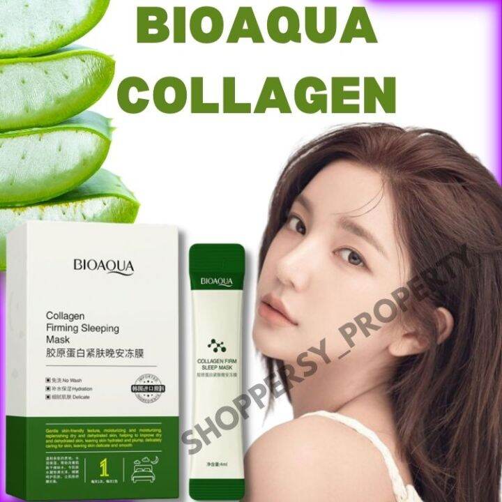 Bioaqua Collagen Firming Sleeping Mask / Glass Skin Facial Mask