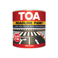 TOA สีทาถนน สีไม่สะท้อนแสง ทีโอเอ TOA Non Reflective Roadline Paint ผลิตจาก อะคริลิก เรซิ่น และ คลอริเนต รับเบอร์ 3 ลิตร