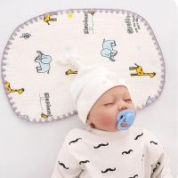 ZZOOI Baby Pillow Soft Cotton Flat Pillow Breathable Newborn Infants Head Neck Support Cushion Sleeping Pillow Towel