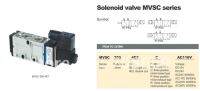 MVSC300-4E2 110V AC 5Port 2Pos 1/2" BSP Solenoid Air Valve Double Coil Led Valves