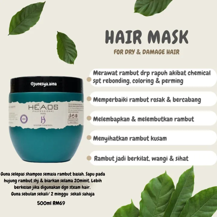 HEADS PROFESSIONAL PARIS SCALP MASK & HAIR MASK Lazada