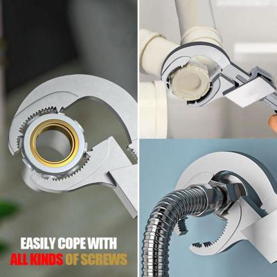 Multifunctional Bathroom Wrench Sink Water Pipe 80mm Adjustable Home Bathroom Opening Large Wrench Wrench Special Tool Repair Z4B8