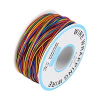 ANENG 280เมตร30 AWG 8สายเคเบิลฉนวนกันความร้อนสี B-30-1000 0.25มมสายทองแดงแกนทดสอบม้วนลวดทองแดงชุบดีบุกเส้นลวดทึบ