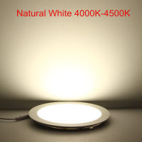 10pcslot Dimmable LED Panel light 3W 4W 6W 9W 12W 15W 25W Round Ultra thin Ceiling Panel Lights CoolNaturalWarm White