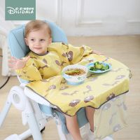 【CC】 Baby Feeding Bibs Toddler Autonomously Eat Cover Sleeve Bib Coverall to baby item